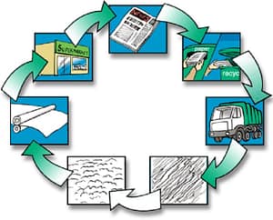 Quy trình tái chế giấy